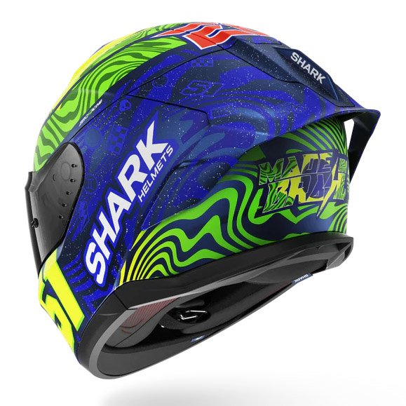 Casco Shark Skwal Cup Replica Granado Mat Blue / Green / Yellow