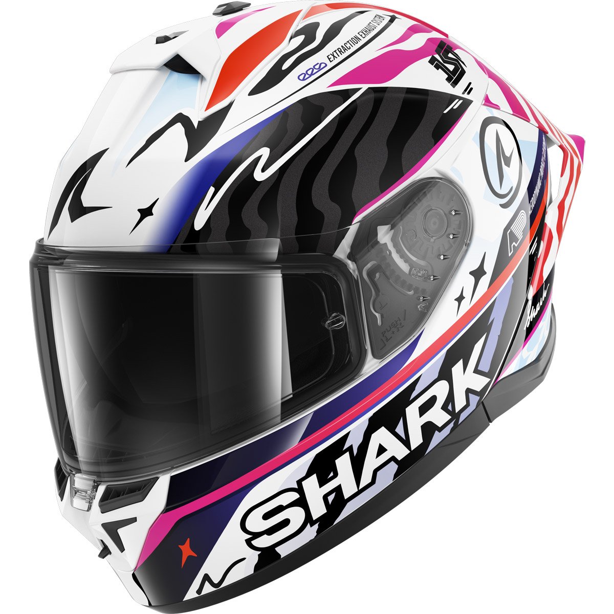 Casco Shark Skwal Cup Speed-Fancy White / Black / Orange