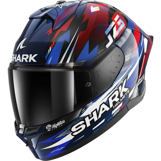 Casco Shark Skwal Cup Replica Zarco Blue / Chrom / Red