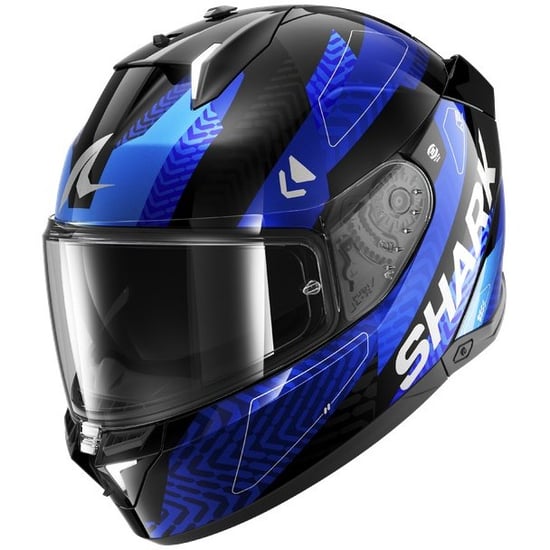 Casco Shark Skwal i3 Ready Black / Chrom / Blue