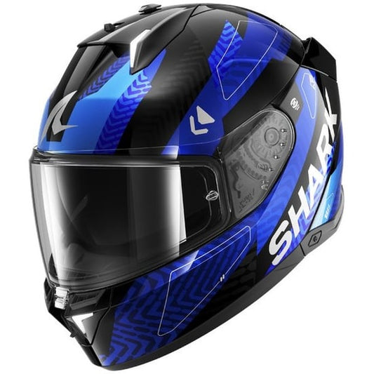 Casco Shark Skwal i3 Ready Black / Chrom / Blue