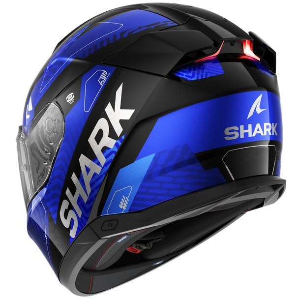 Casco Shark Skwal i3 Ready Black / Chrom / Blue