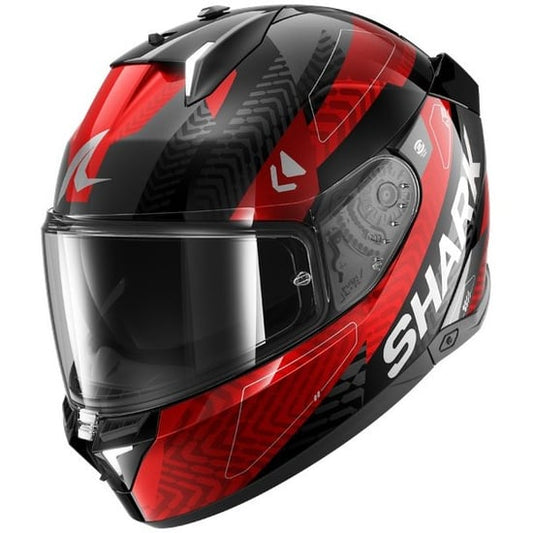 Casco Shark Skwal i3 Ready Black / Chrom / Red