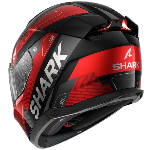 Casco Shark Skwal i3 Ready Black / Chrom / Red