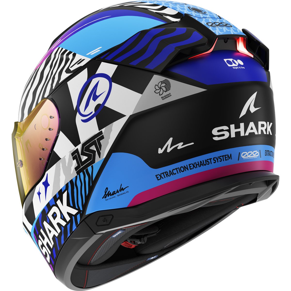 Casco Shark Skwal i3 Speed-Fancy Black / White / Blue