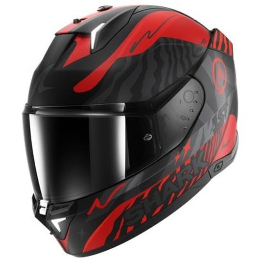 Casco Shark Skwal i3 Speed-Fancy Mat Black / Red / Silver
