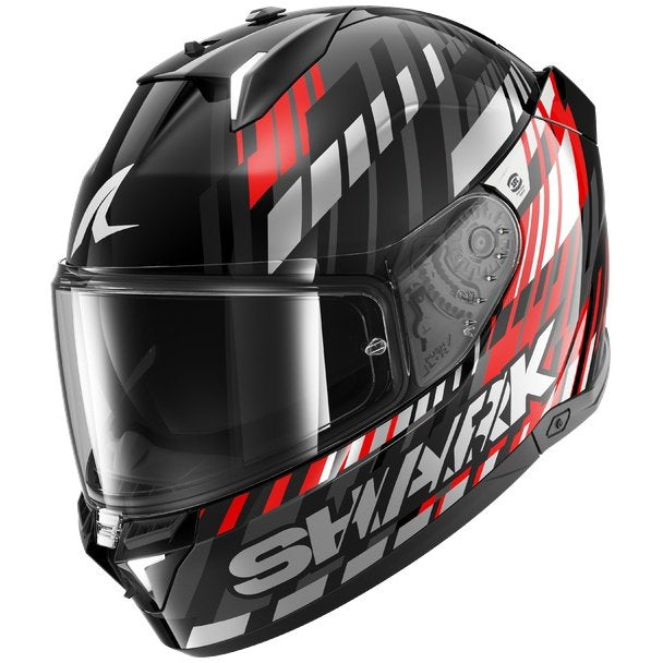 Casco Shark Skwal i3 VibeTrack Black / Chrom / Red