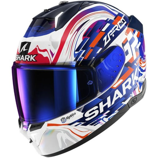 Casco Shark Skwal i3 Replica Zarco White / Violet / Blue