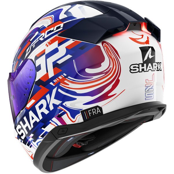 Casco Shark Skwal i3 Replica Zarco White / Violet / Blue