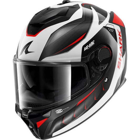 Casco Shark Spartan GT Pro Carbon Mekarium Carbon / Silver / Red