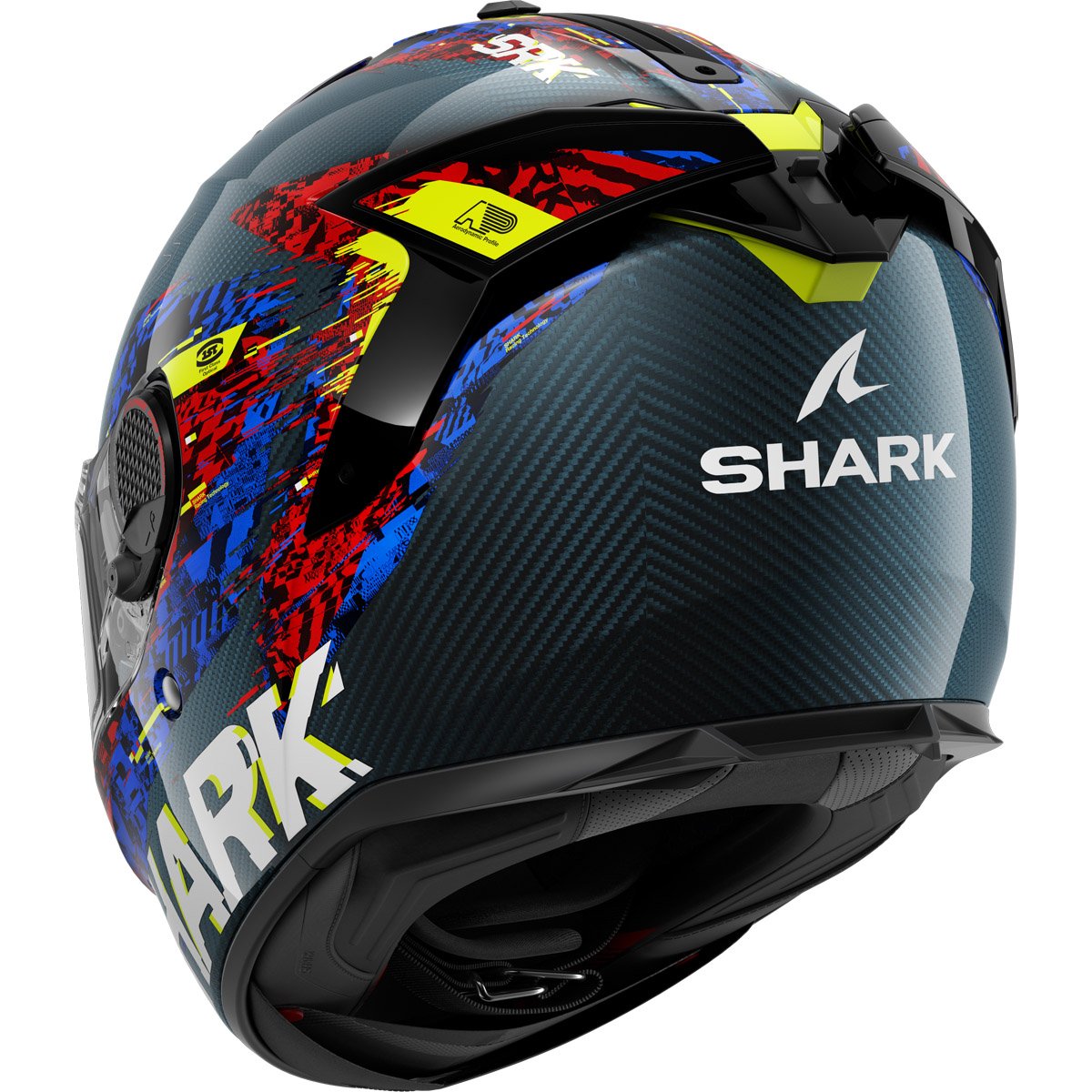 Casco Shark Spartan GT Pro Carbon Speed-Vib Carbon / Blue / Red