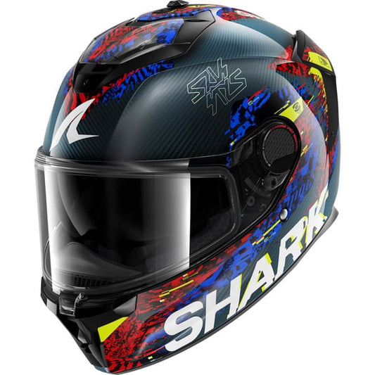 Casco Shark Spartan GT Pro Carbon Speed-Vib Carbon / Blue / Red