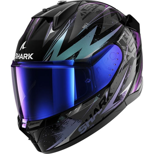 Casco Shark D-Skwal 3 Blast-R Black / Green / Glitter