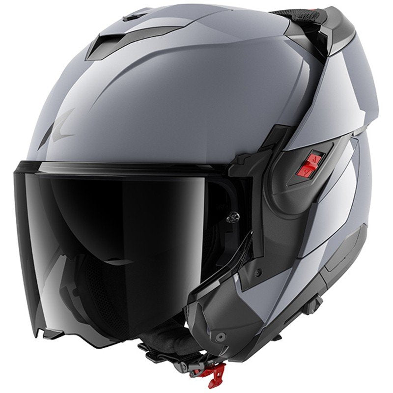 Casco Shark Oxo Dark Shadow Gun Silver