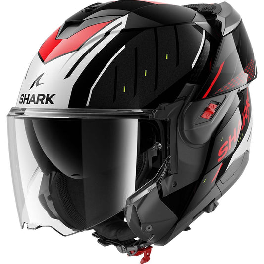 Casco Shark Oxo Rydger Black / Silver / Red