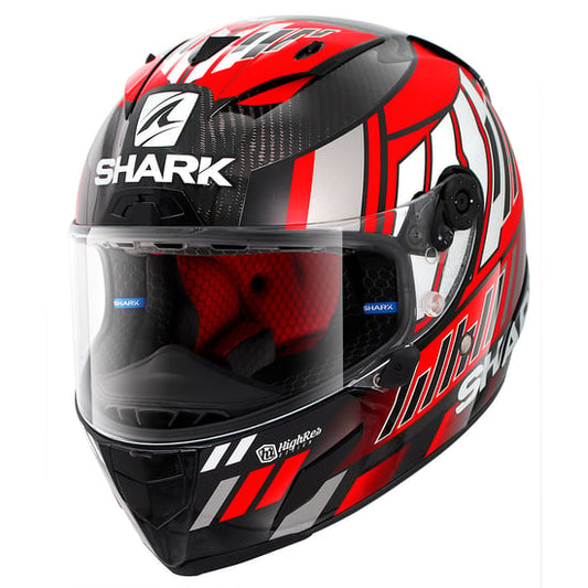 Casco Shark Race-R Pro Carbon Replica Zarco Speedblock Carbon / Red / White