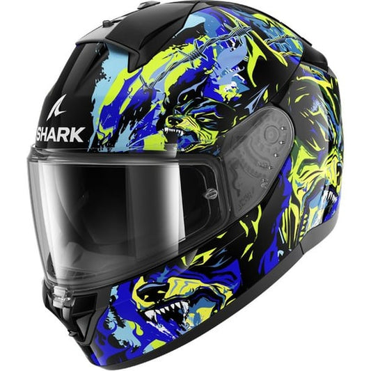 Casco Shark Ridill 2 Racing Beast Black / Blue / Green