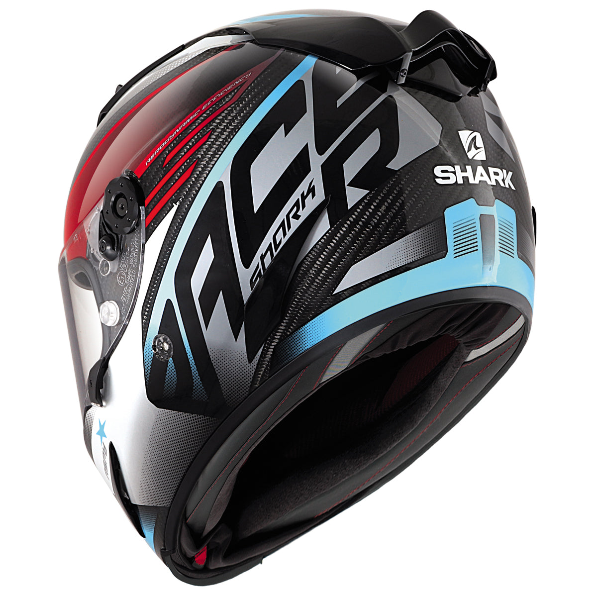 Casco Shark Race-R Pro Carbon Aspy Carbon / Red / Blue