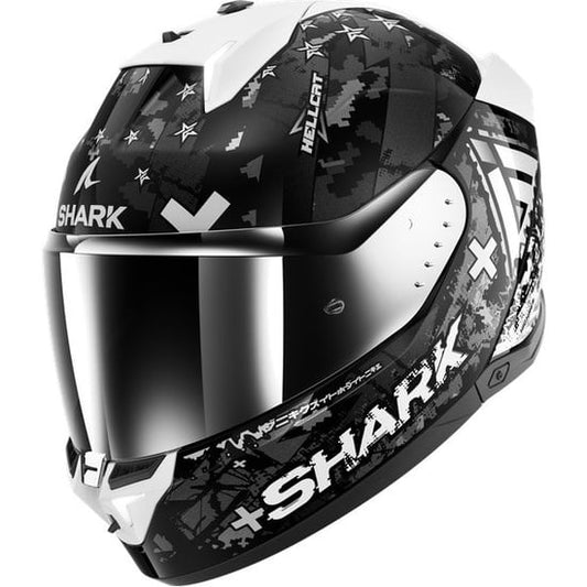 Casco Shark Skwal i3 Hellcat Black / Chrom / Silver