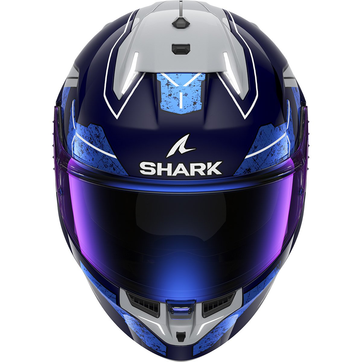 Casco Shark Skwal i3 Rhad Blue / Chrom / Silver