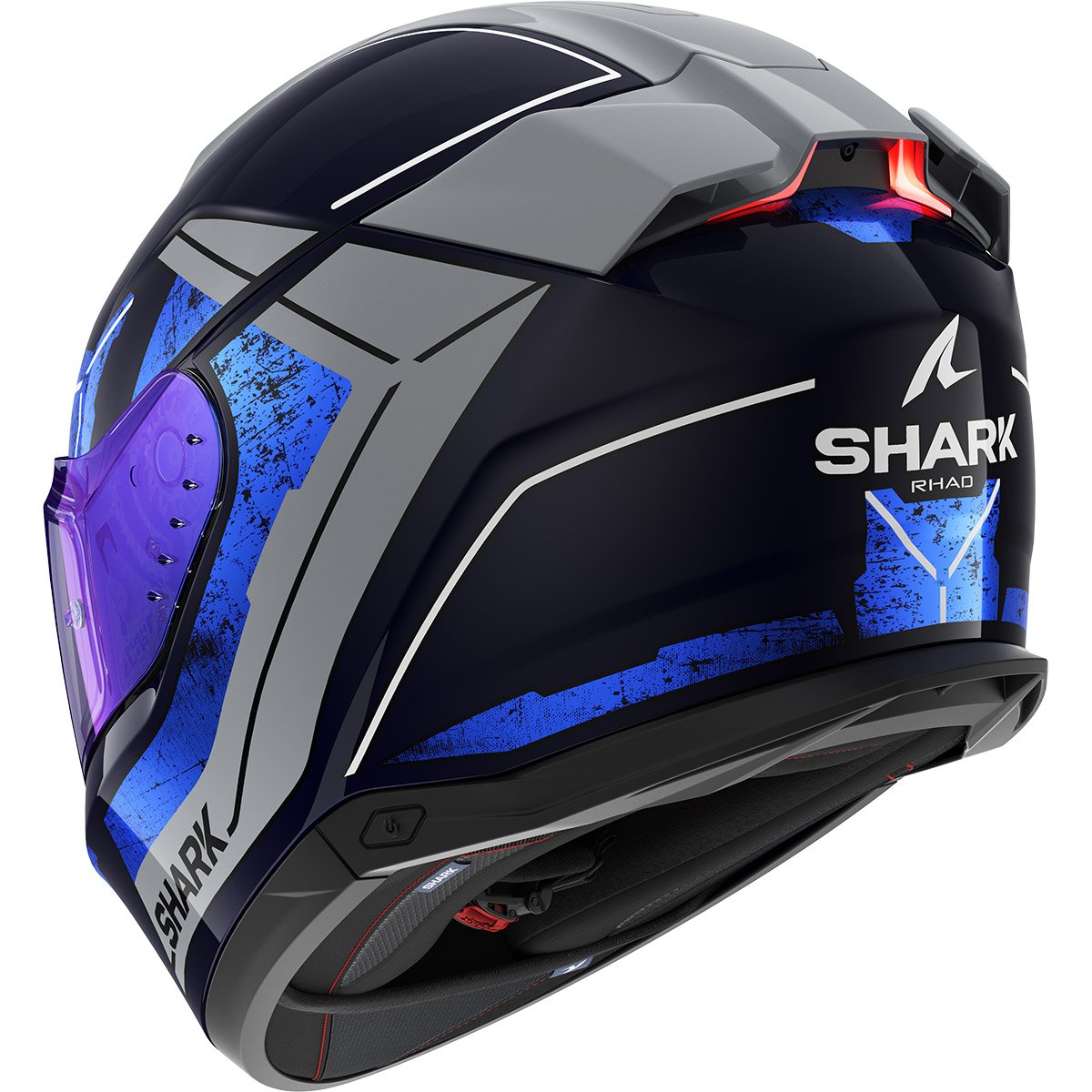 Casco Shark Skwal i3 Rhad Blue / Chrom / Silver