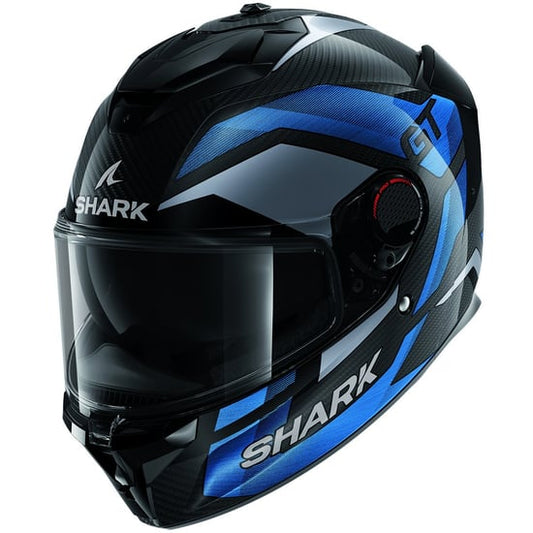 Casco Shark Spartan GT Pro Carbon Ritmo Carbon / Blue / Chrom