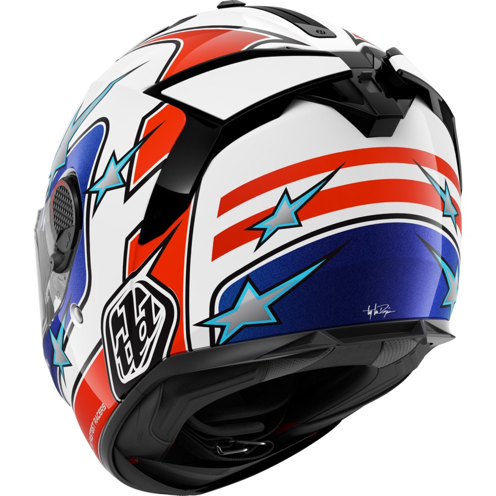 Casco Shark Spartan GT Pro TLD Flagstaff White / Red / Blue
