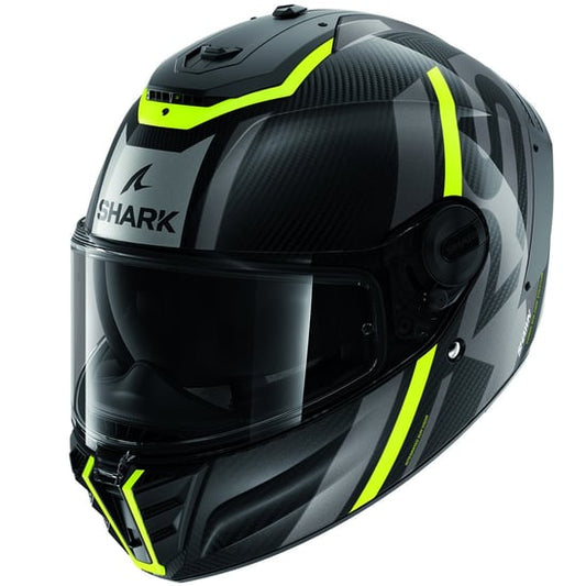 Casco Shark Spartan RS Carbon Shawn Carbon / Yellow / Anthracite
