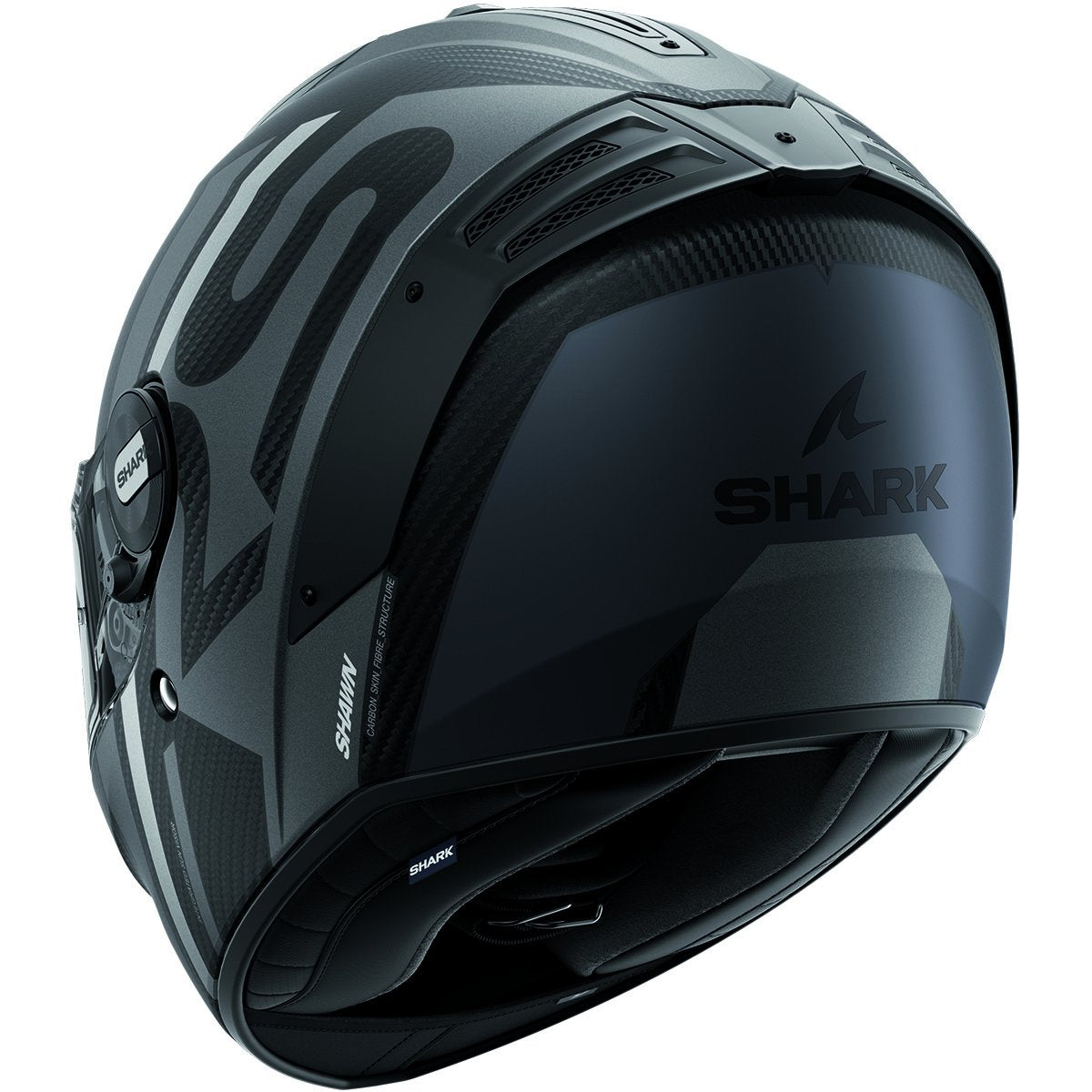 Casco Shark Spartan RS Carbon Shawn Mat Carbon / Silver / Anthracite