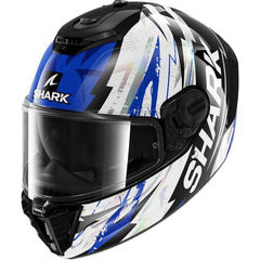 Casco Shark Spartan RS Hibolt Black / Blue / Chrom