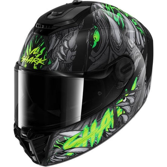 Casco Shark Spartan RS Shaytan Black / Green / Anthracite