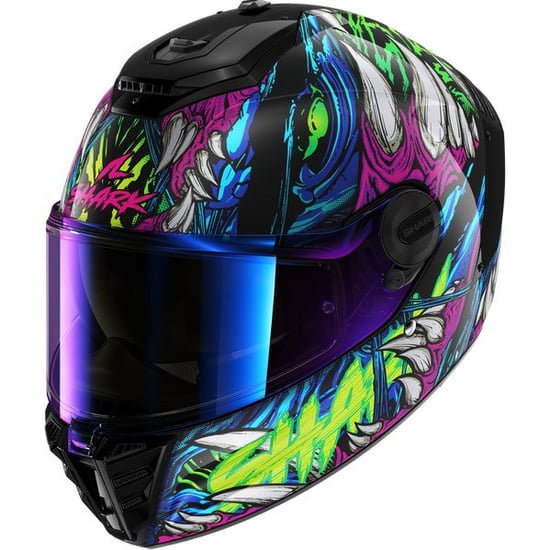 Casco Shark Spartan RS Shaytan Black / Green / Violet