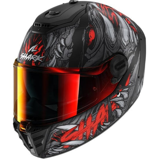 Casco Shark Spartan RS Shaytan MAT Black / Red / Anthracite