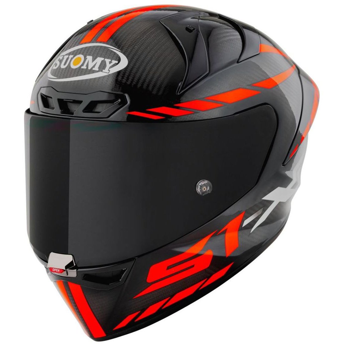 Casco Suomy S1-XR GP Carbon Hypersonic Red