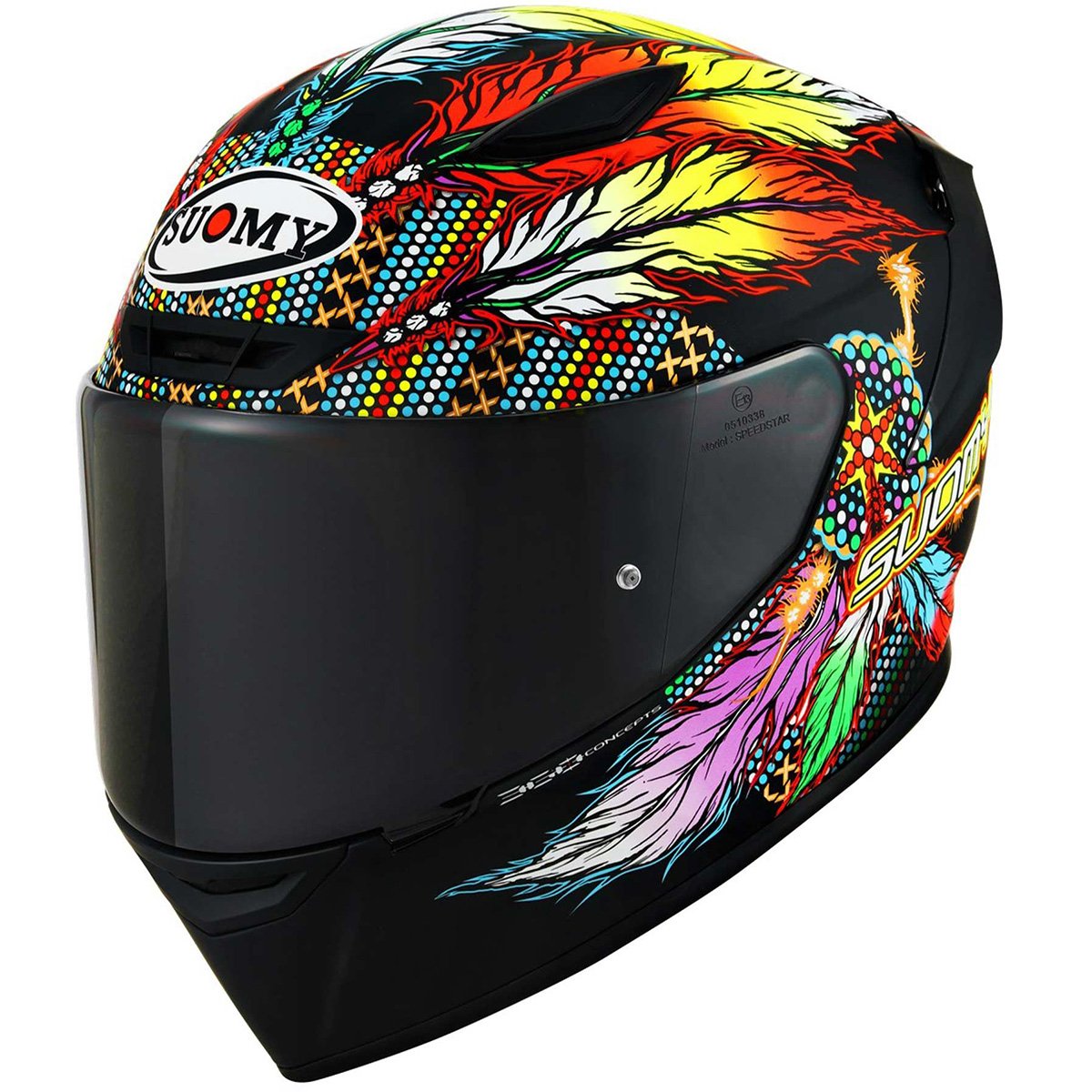 Casco Suomy Track-1 Chieftain Multi Matt Black