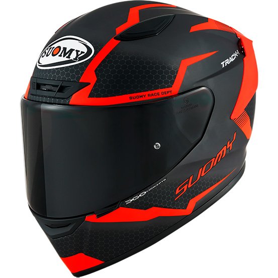 Casco Suomy Track-1 Reaction Matt Anthracite / Red