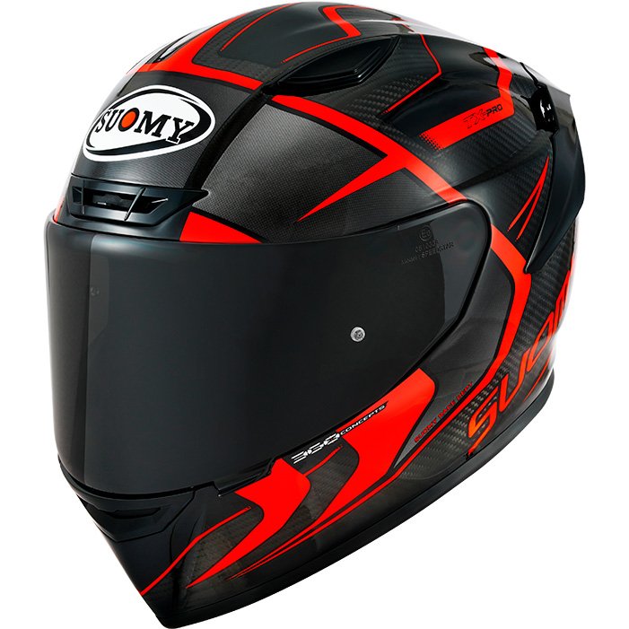 Casco Suomy TX-Pro Advance Red Fluo